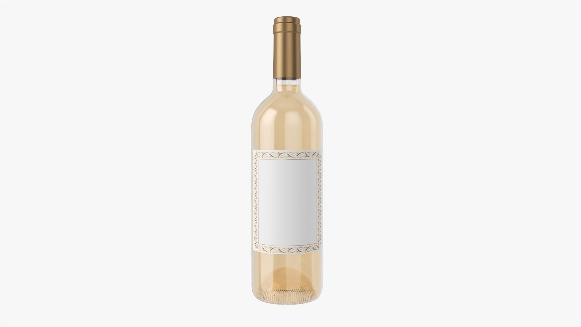 Wine bottle mockup 01 3D model_1