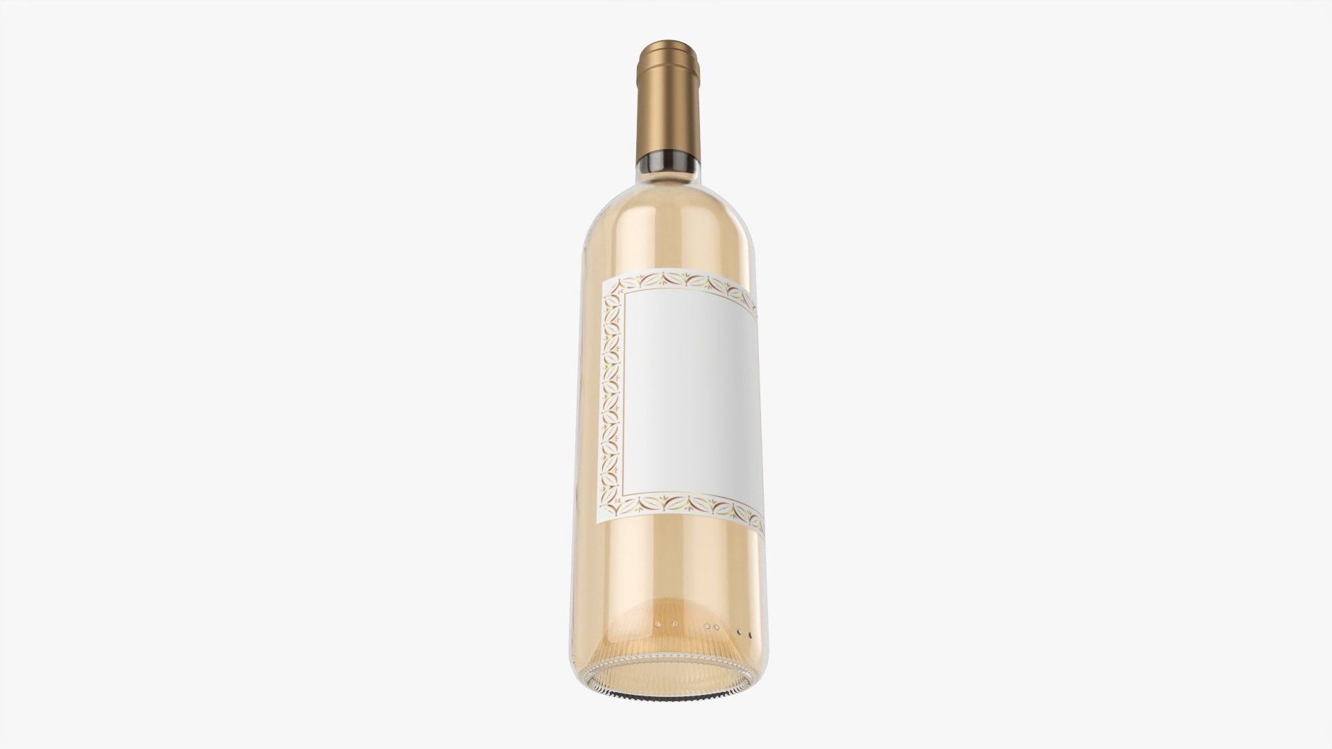 Wine bottle mockup 01 3D model_2