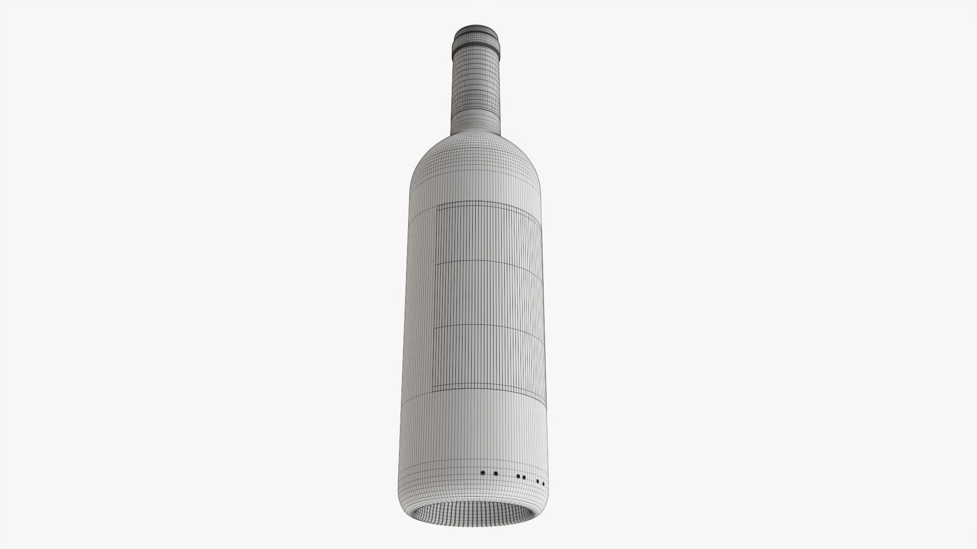 Wine bottle mockup 01 3D model_7