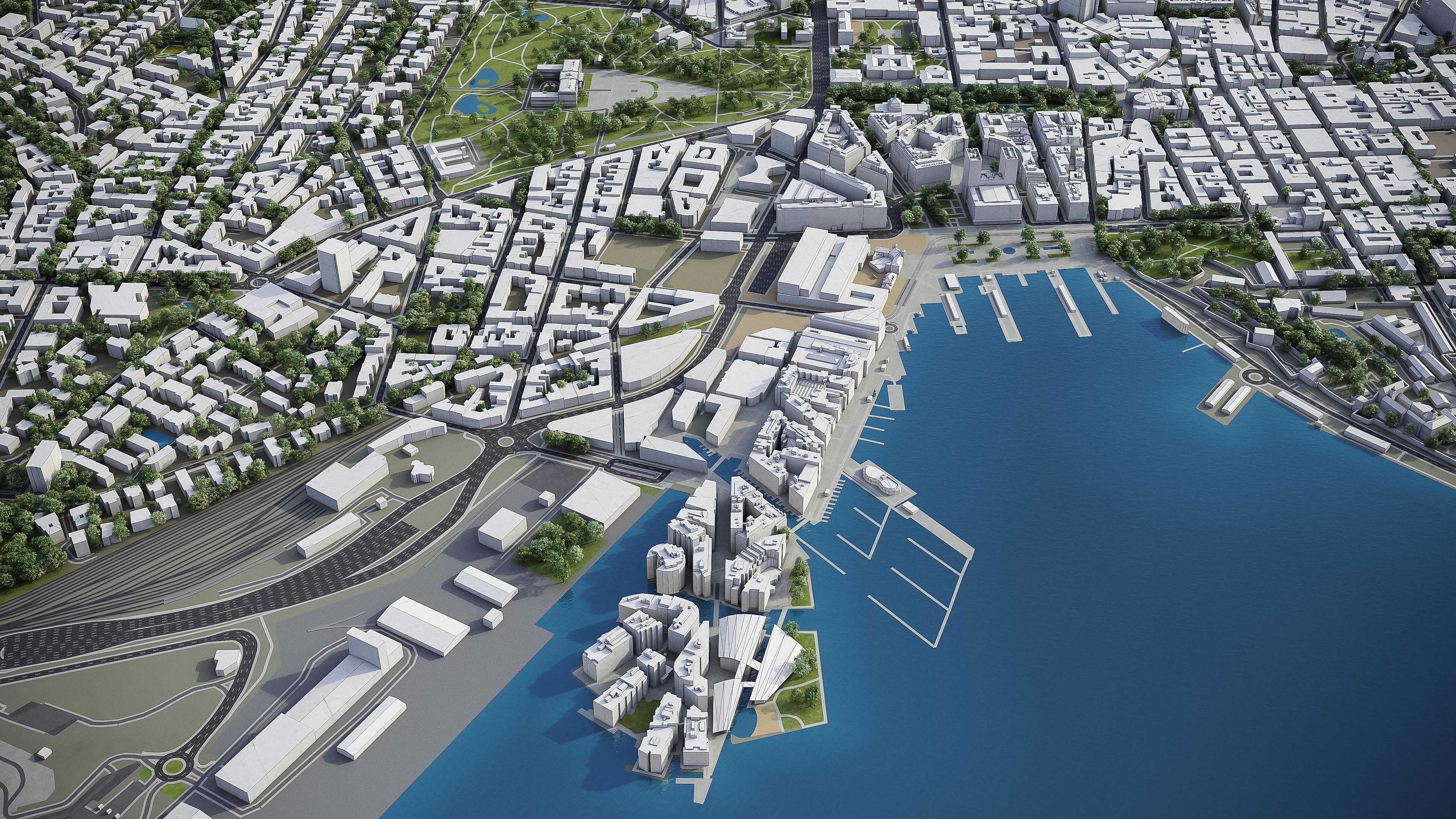 Oslo - Center Low-poly 3D model_11