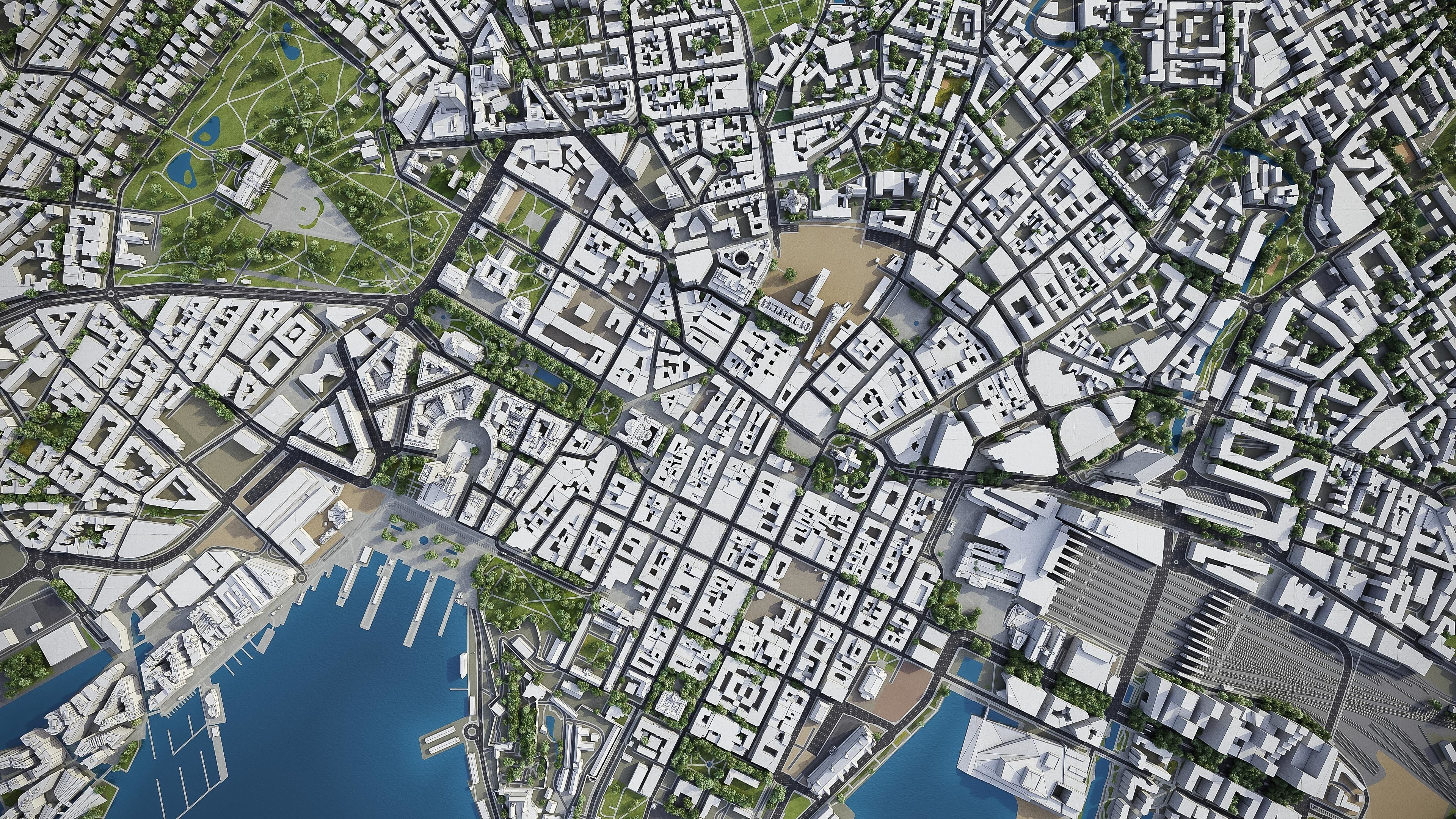 Oslo - Center Low-poly 3D model_8