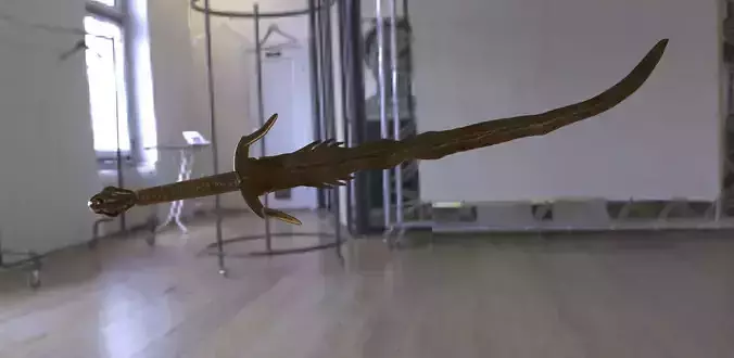 Curved Sword 3D model