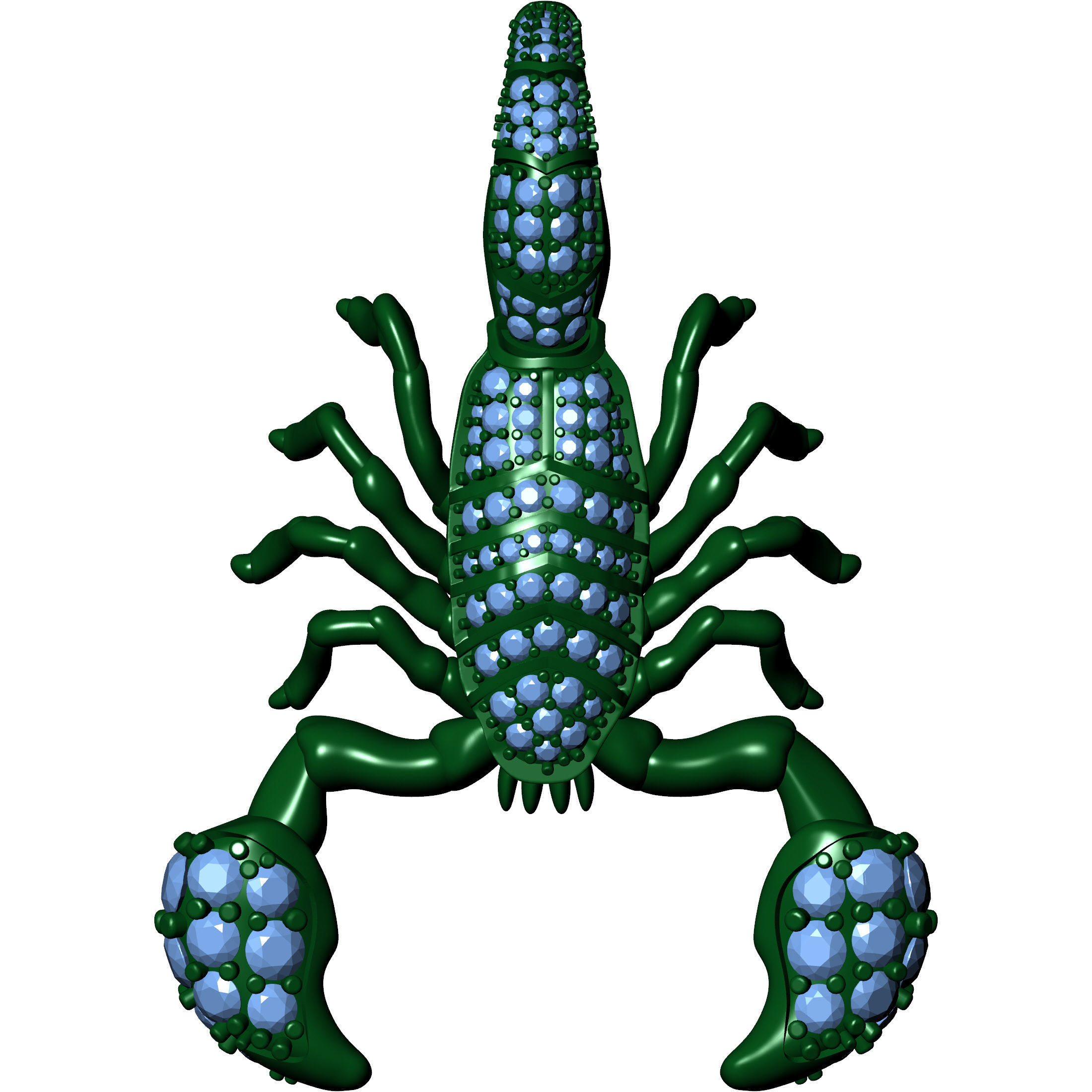 Scorpion Pendat 3D print model_2