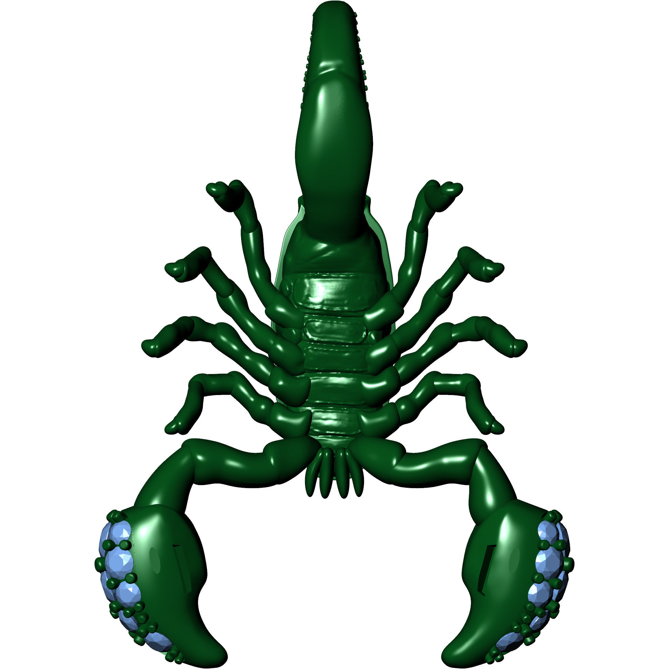 Scorpion Pendat 3D print model_3