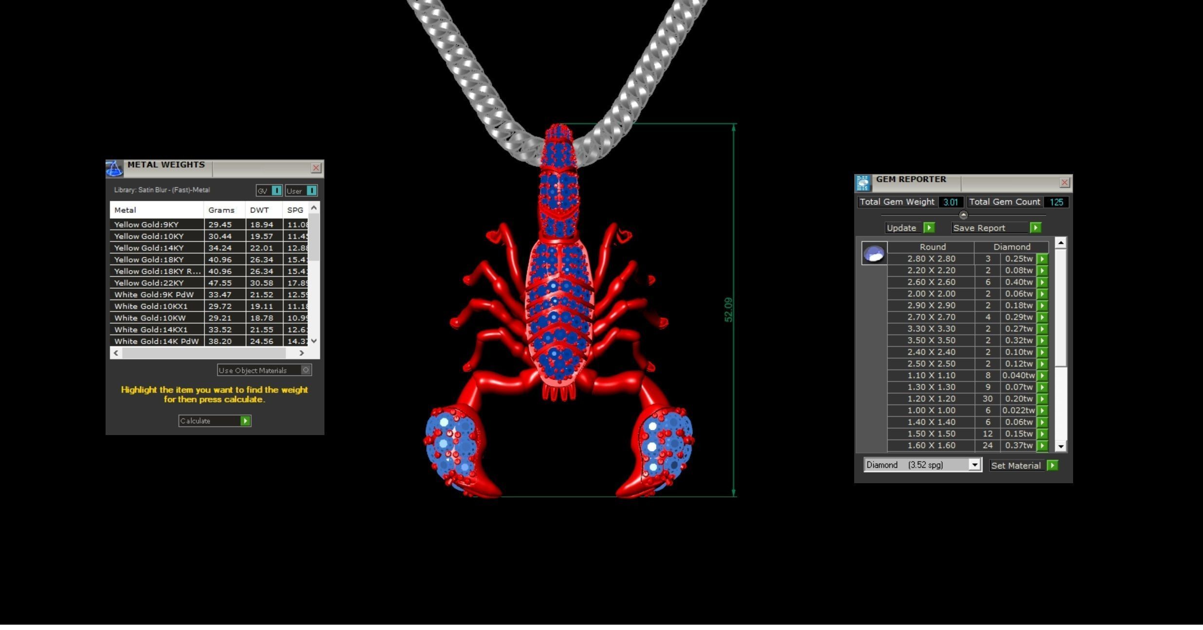 Scorpion Pendat 3D print model_5