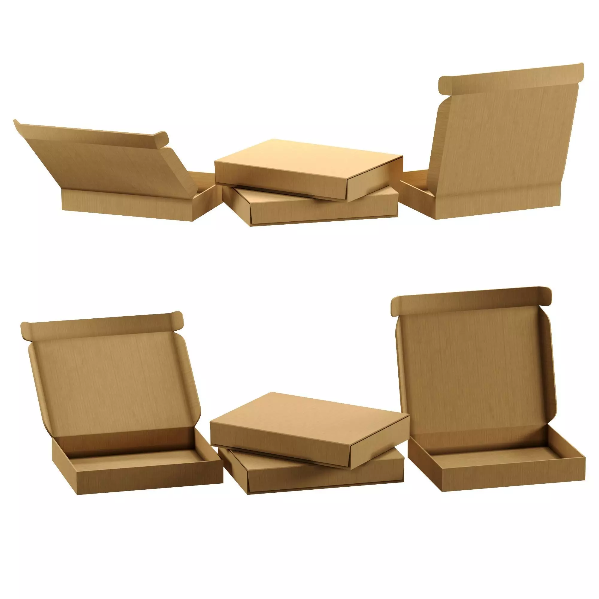 cardboard box 3D model_0