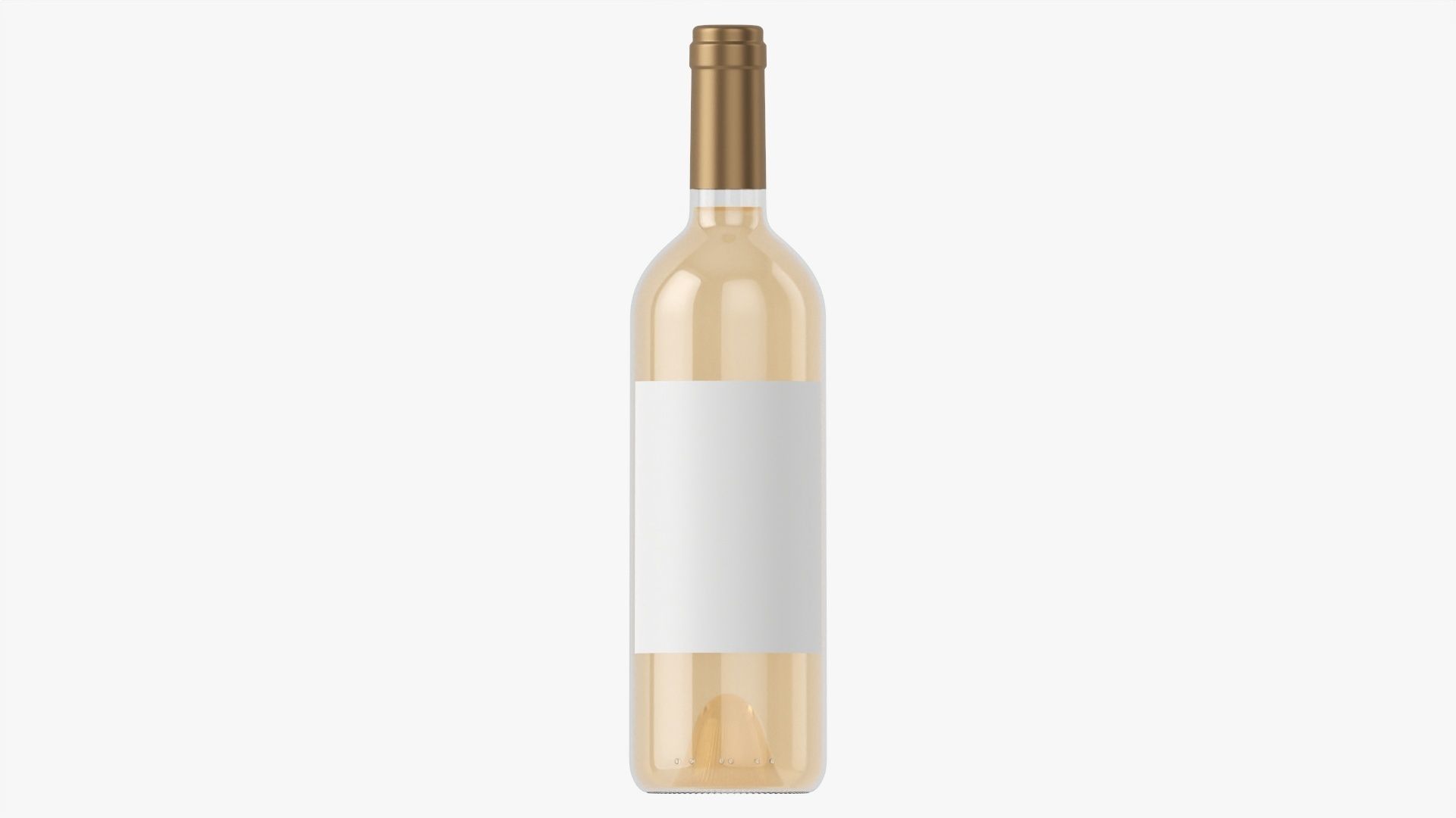 Wine bottle mockup 02 3D model_3