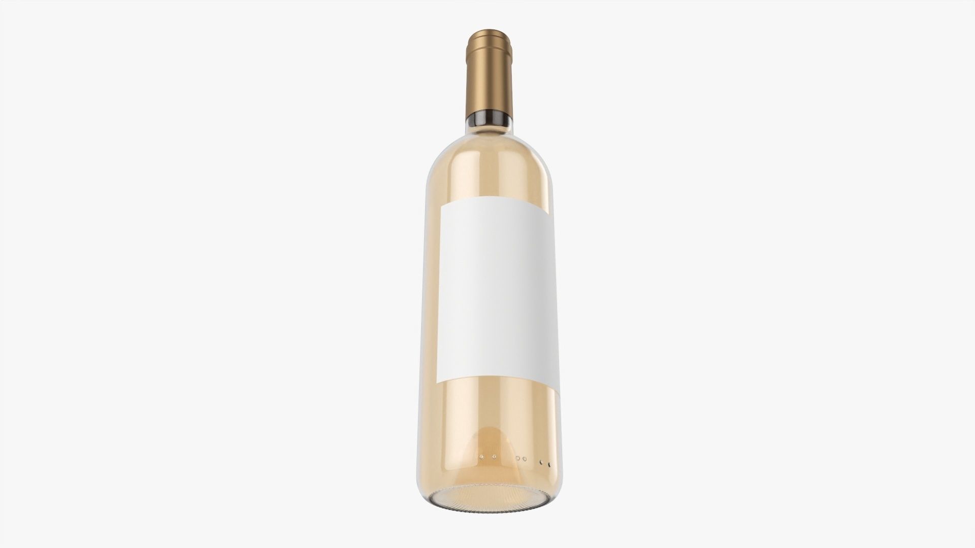 Wine bottle mockup 02 3D model_2