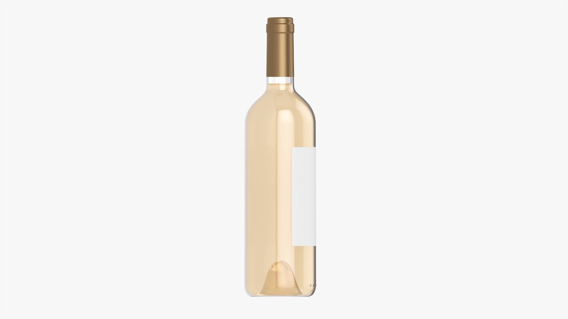 Wine bottle mockup 02 3D model_4