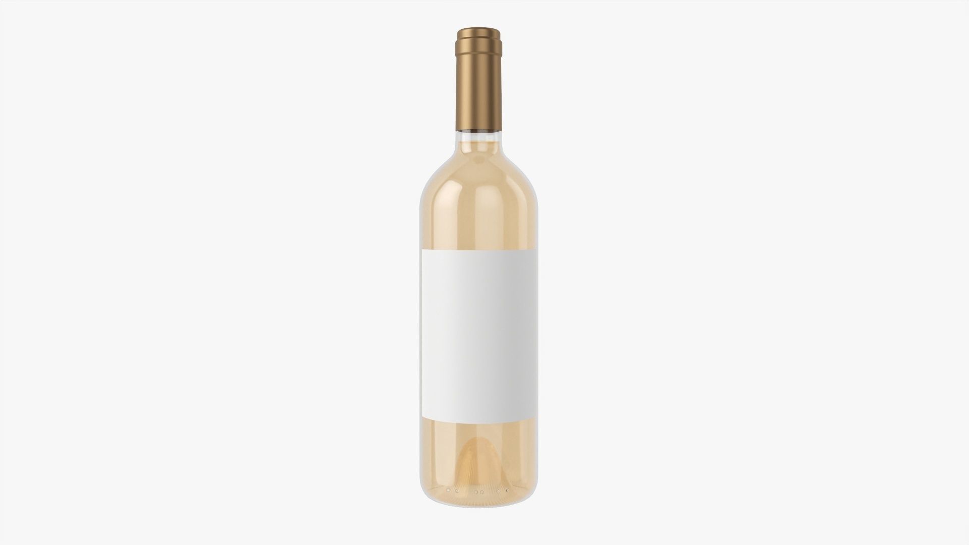 Wine bottle mockup 02 3D model_1