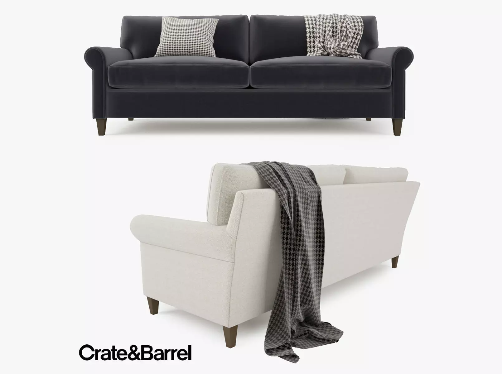 Crate and Barrel Montclair 2 Seat Sofa 3D model