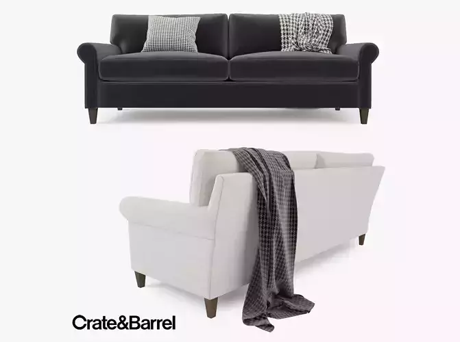 Crate and Barrel Montclair 2 Seat Sofa 3D model