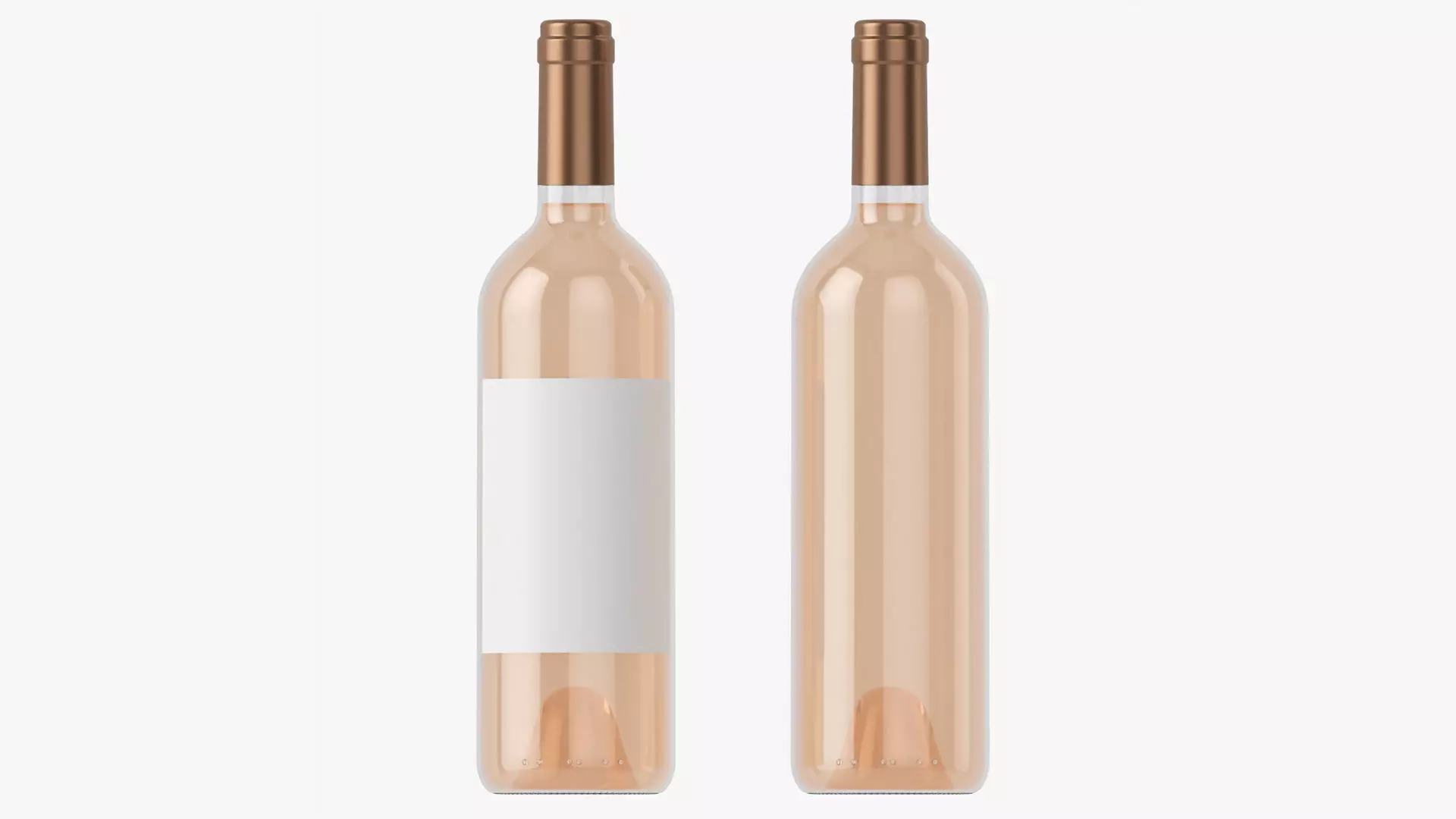 Wine bottle mockup 03 3D model_0