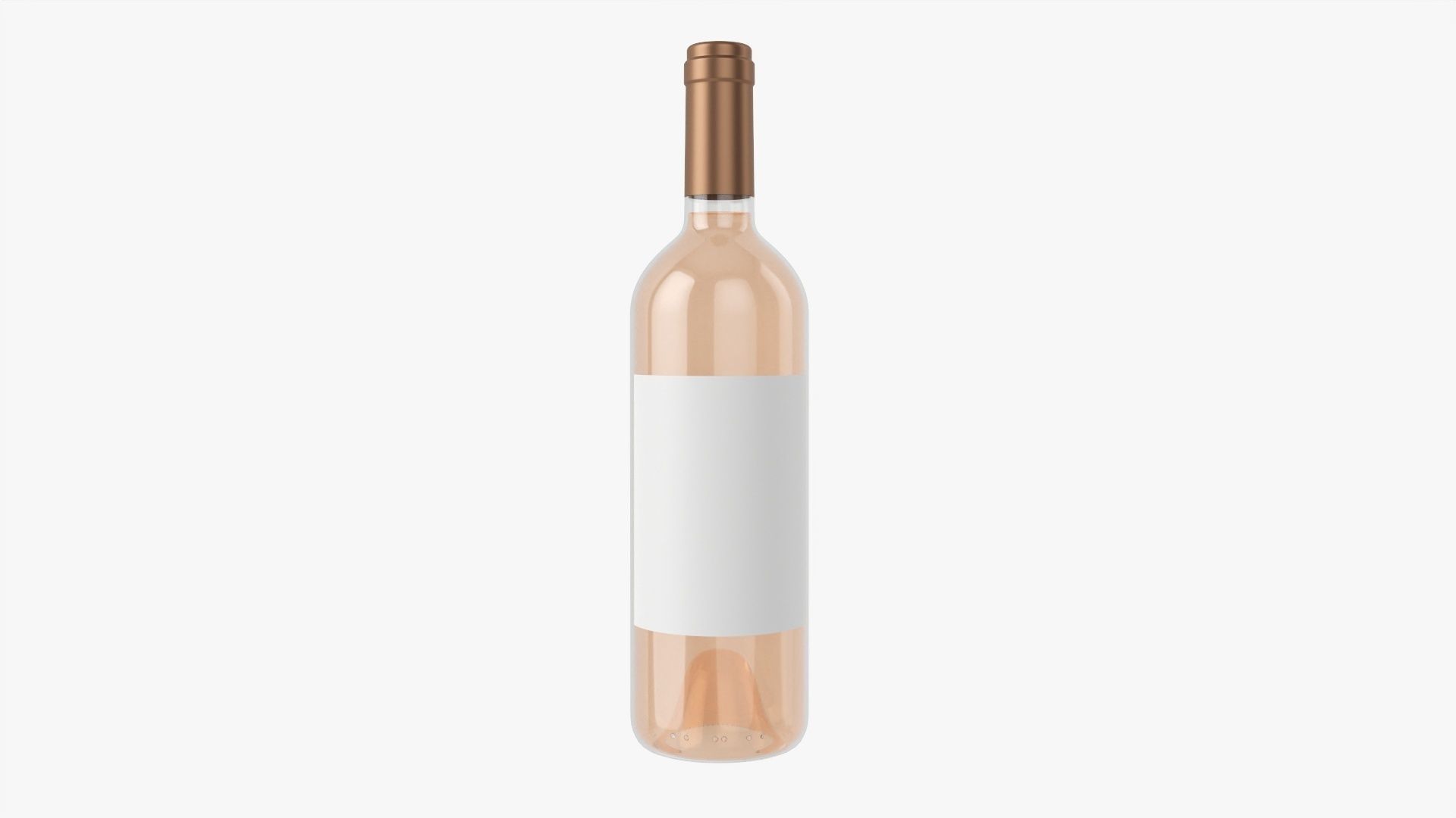 Wine bottle mockup 03 3D model_1