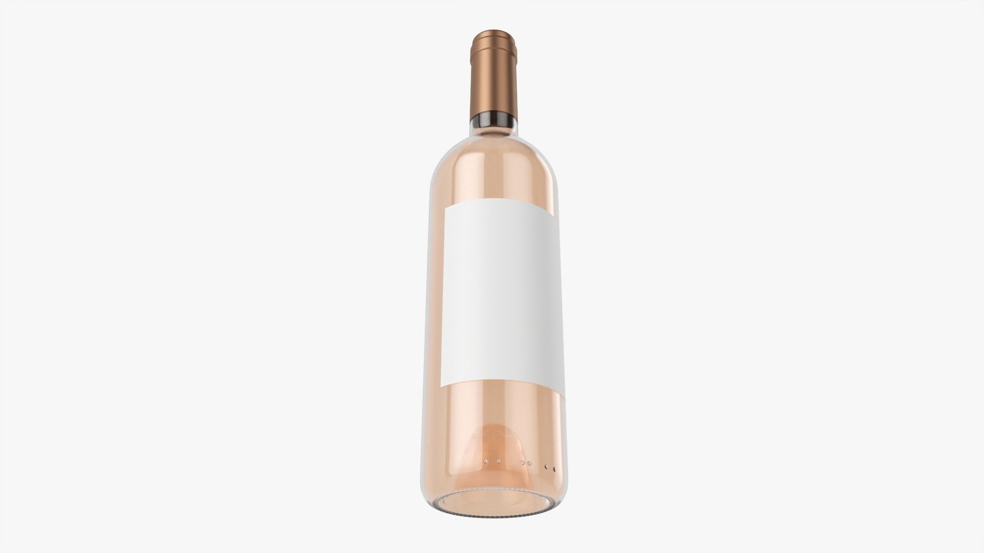 Wine bottle mockup 03 3D model_2
