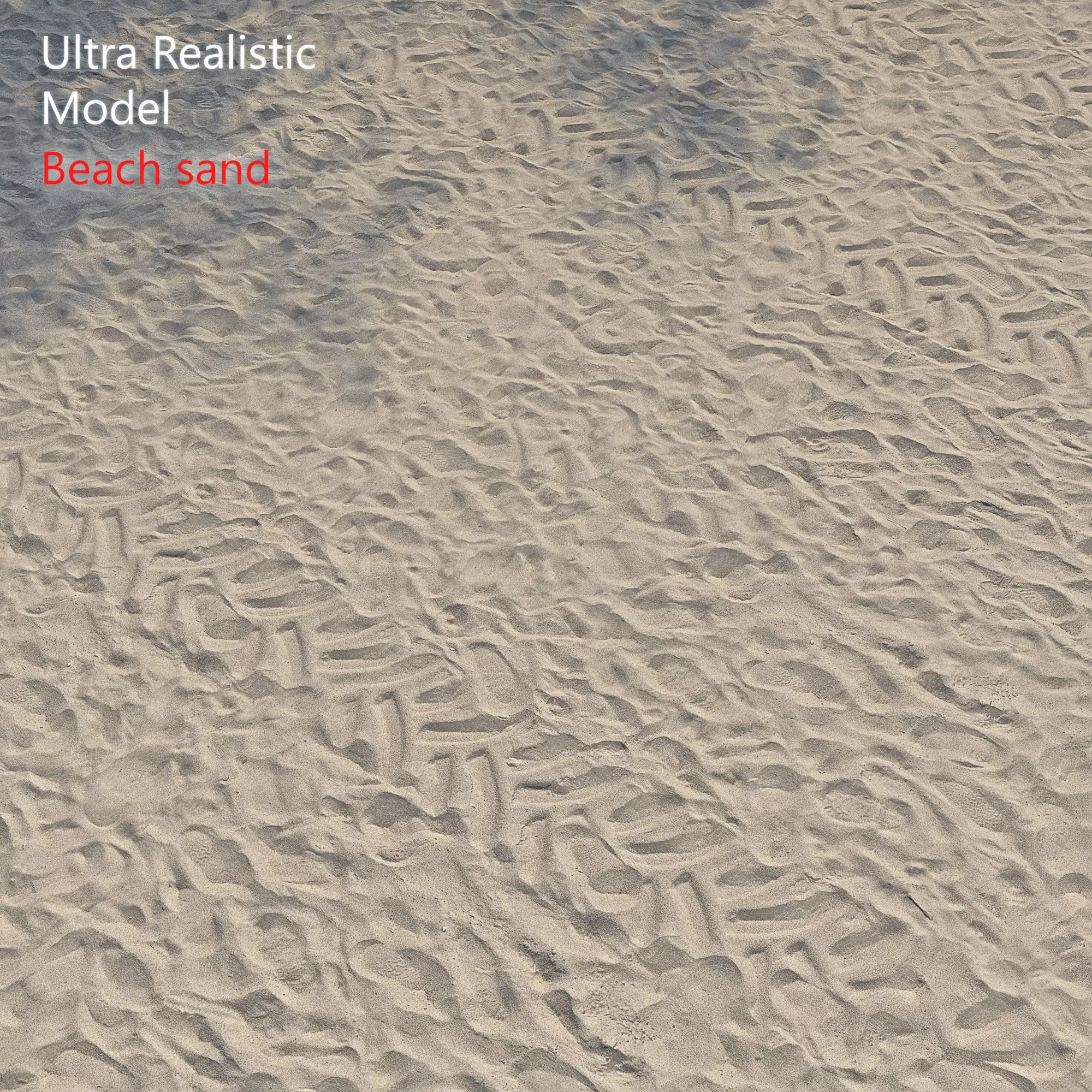 Ultra realistic Beach sand geometry 2 3D model