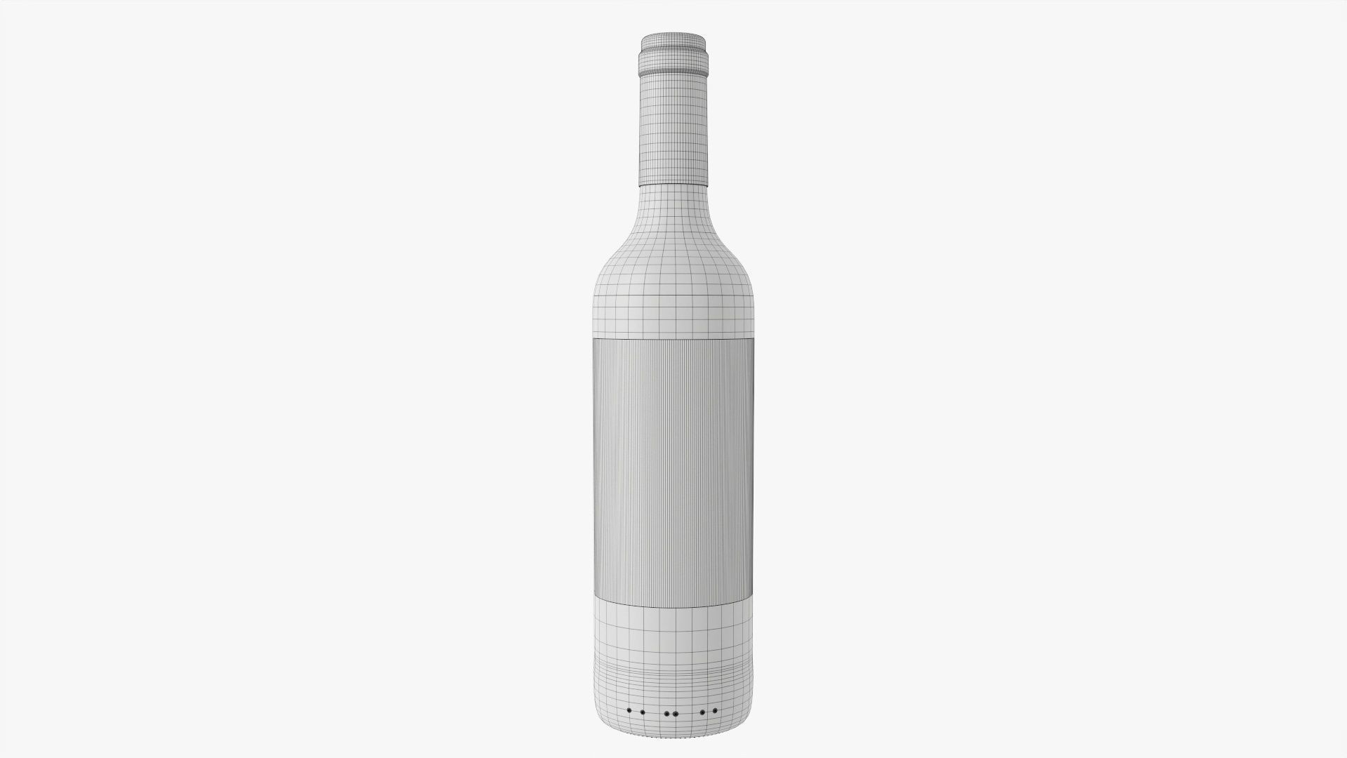 Wine bottle mockup 05 3D model_6