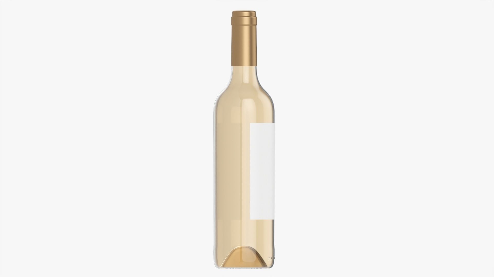 Wine bottle mockup 05 3D model_4