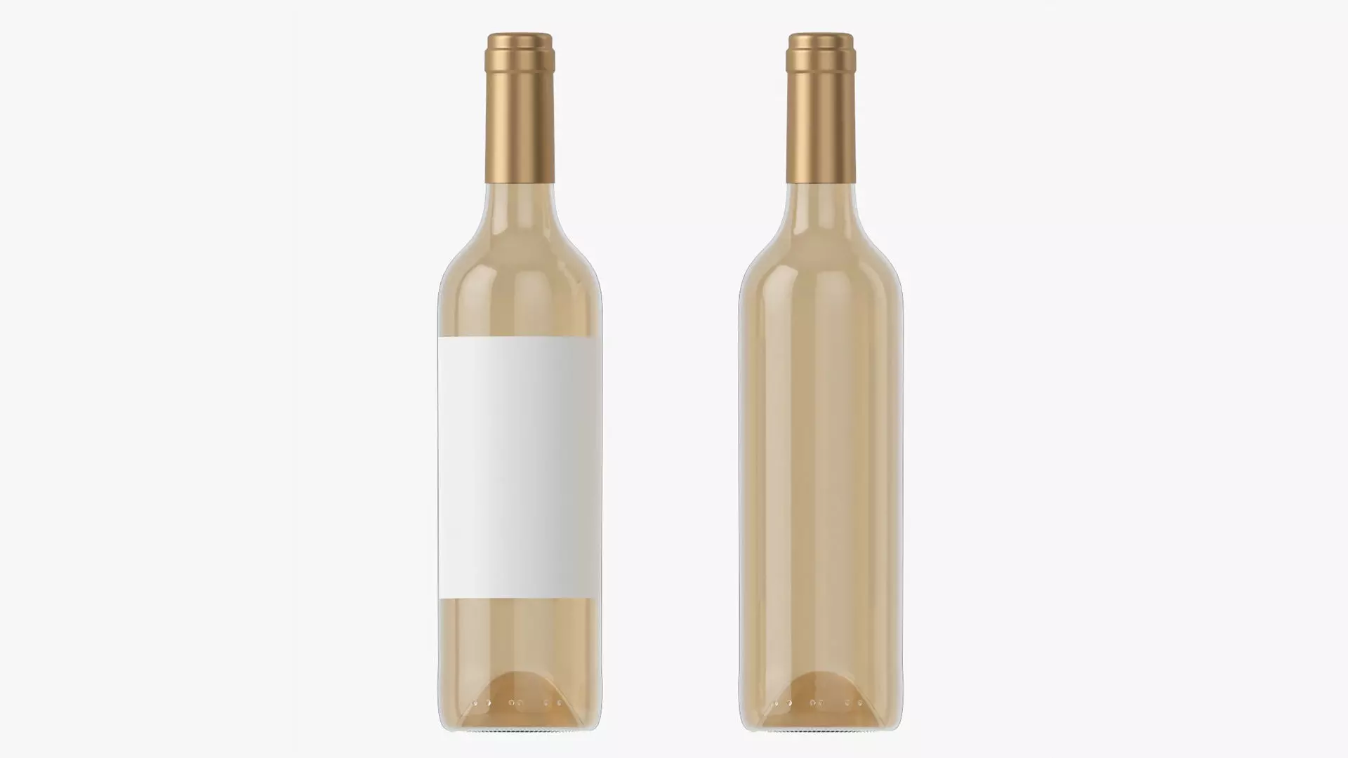 Wine bottle mockup 05 3D model_0