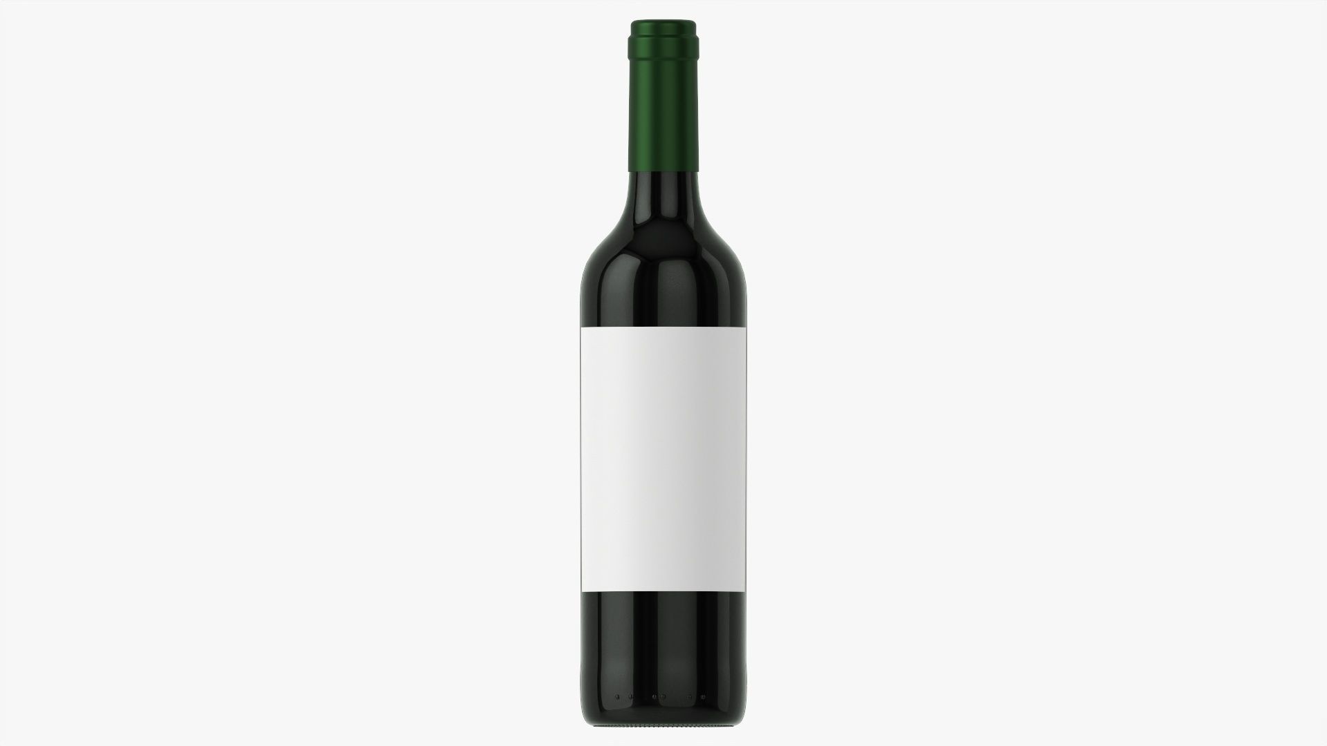 Wine bottle mockup 05 Red 3D model_3
