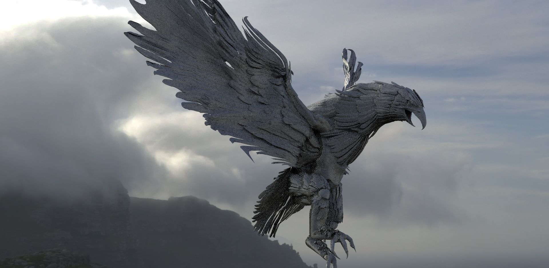phoenix bird   3D model_1