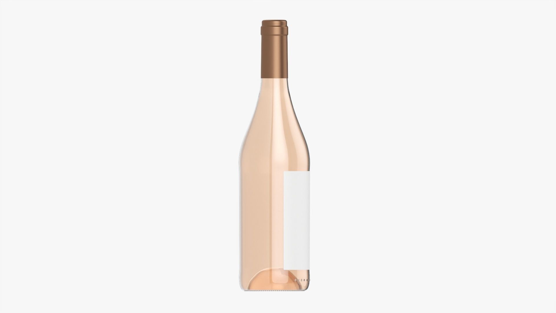 Wine bottle mockup 07 3D model_4