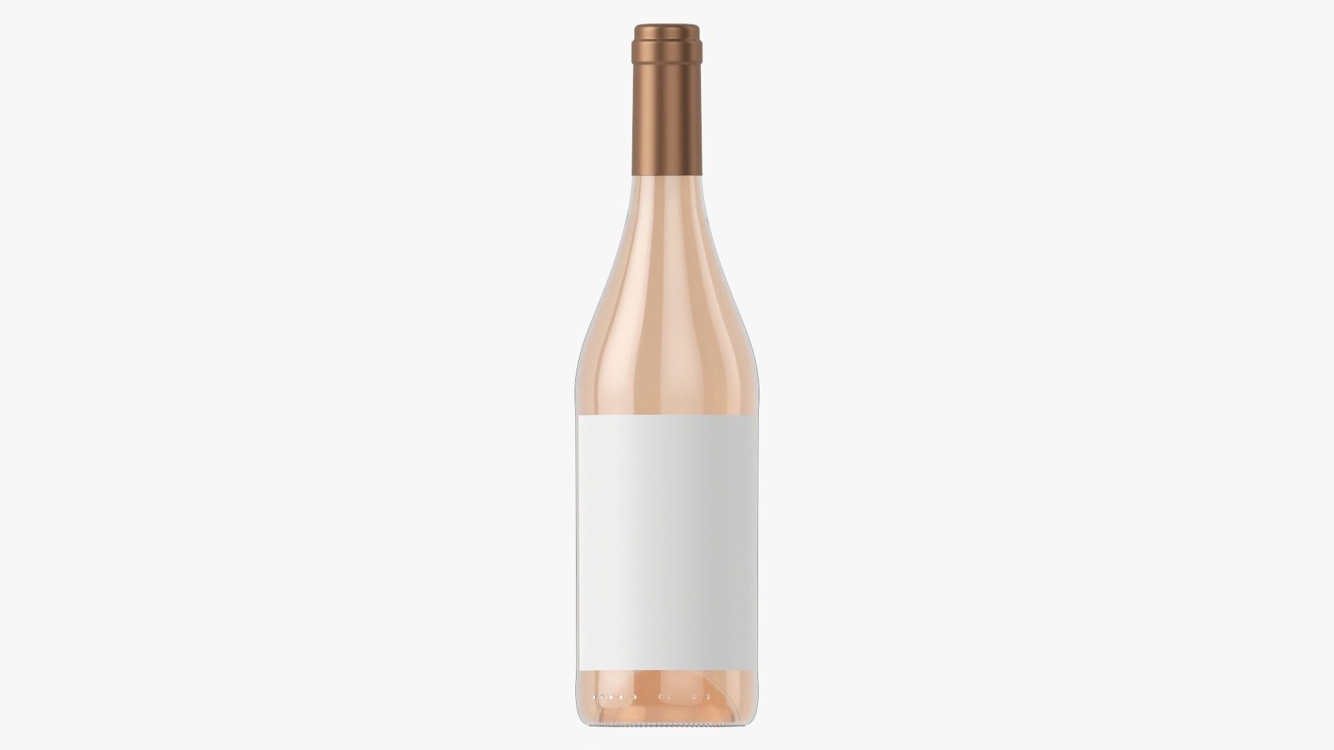Wine bottle mockup 07 3D model_3