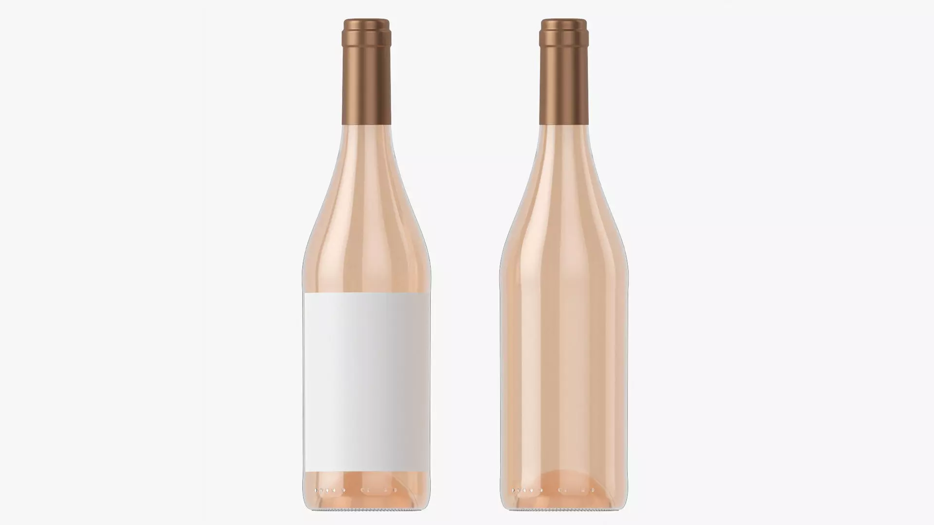 Wine bottle mockup 07 3D model_0
