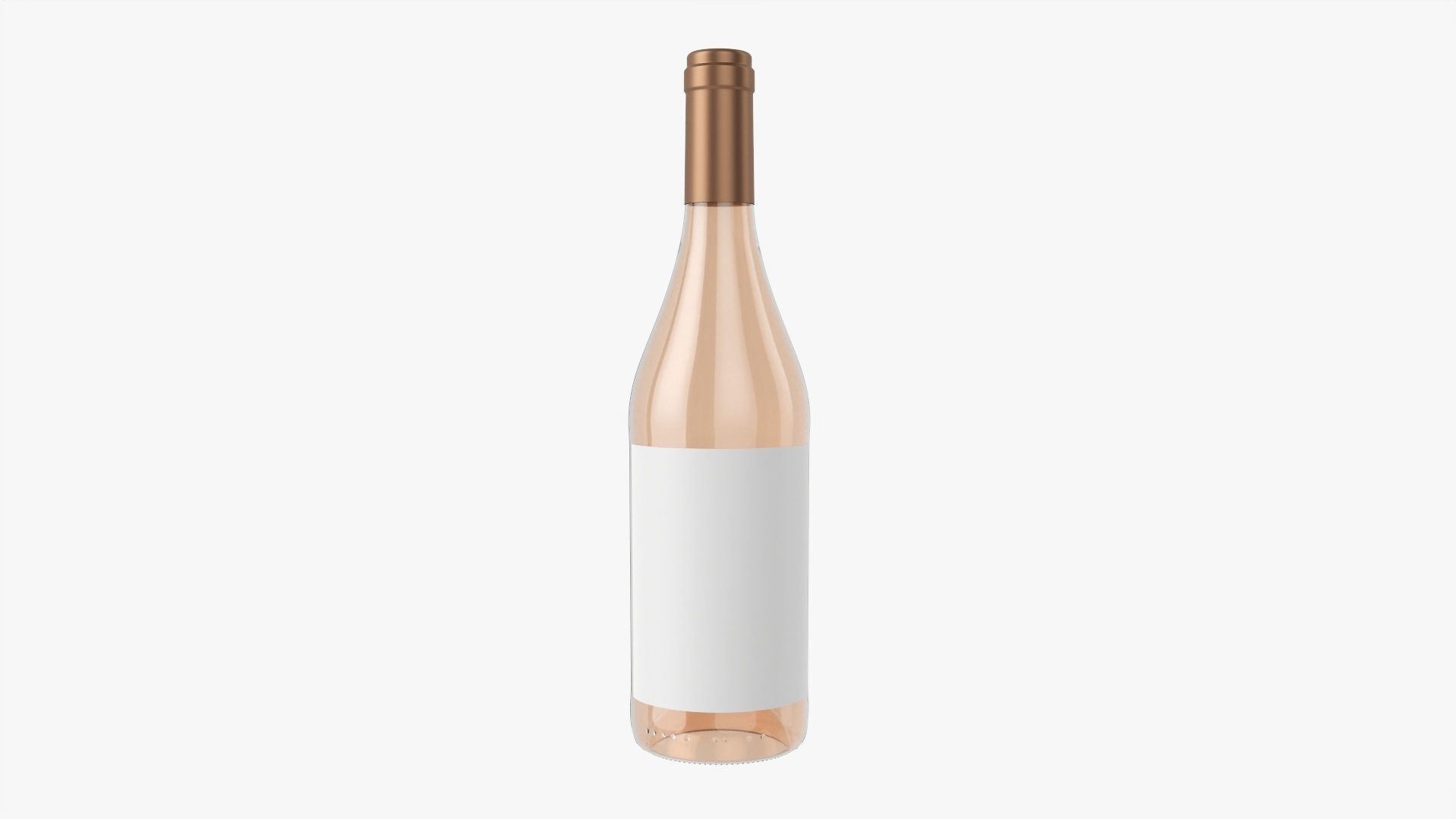 Wine bottle mockup 07 3D model_1