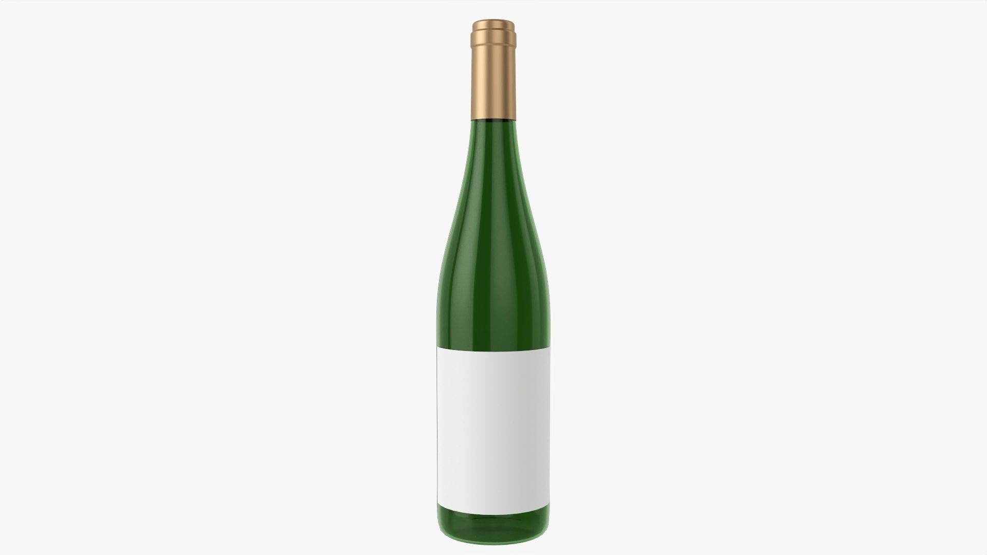 Wine bottle mockup 10 3D model_1