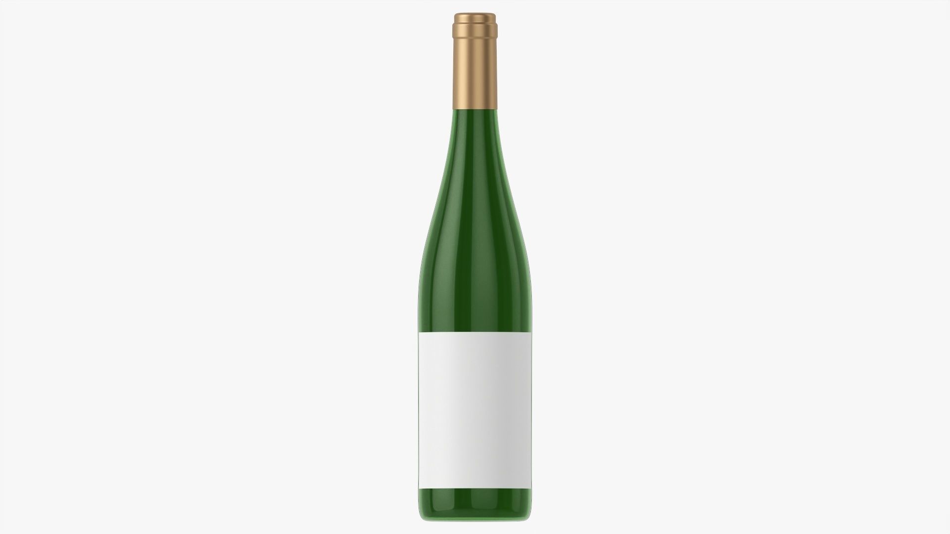 Wine bottle mockup 10 3D model_3