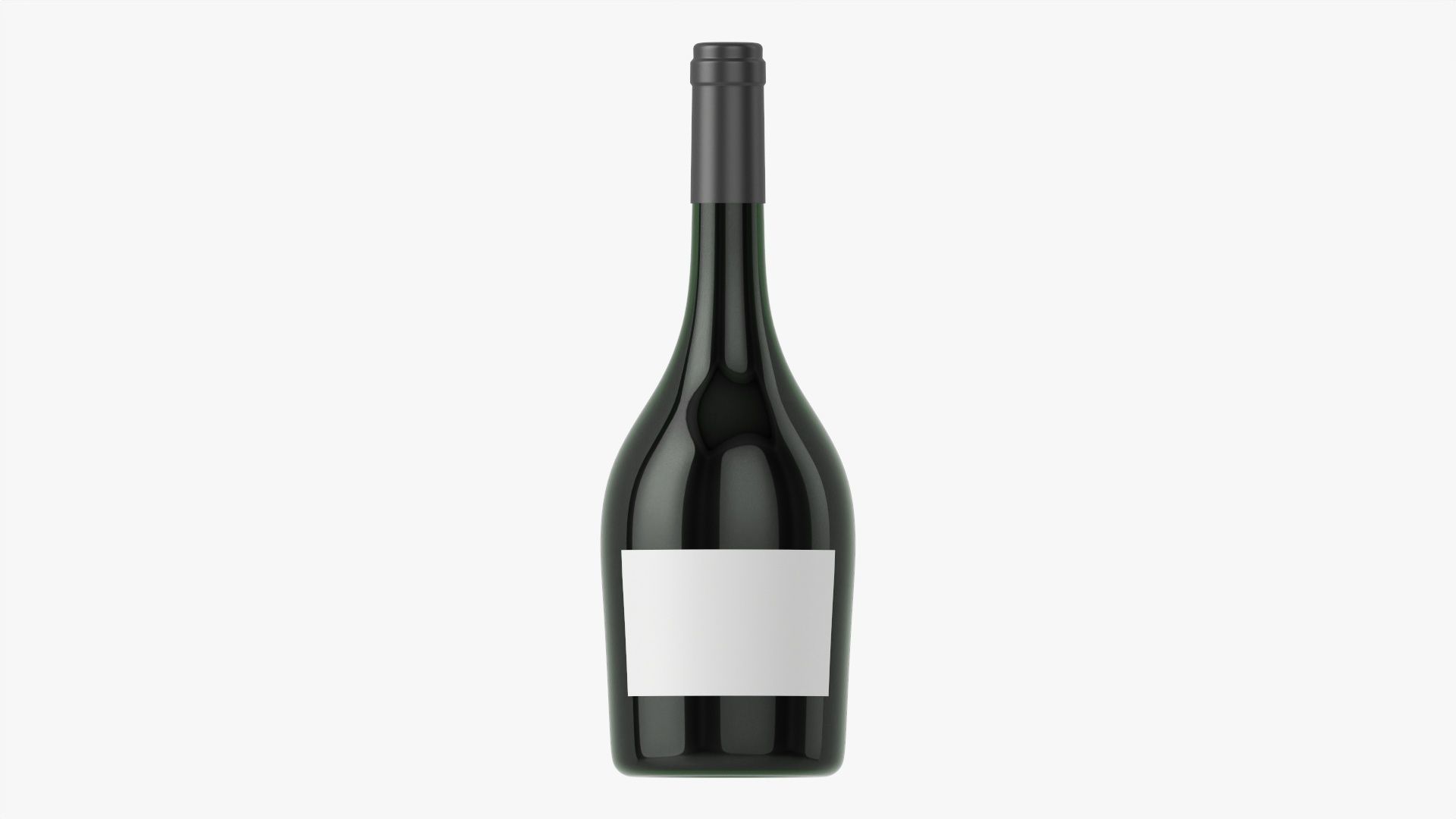 Wine bottle mockup 12 3D model_3