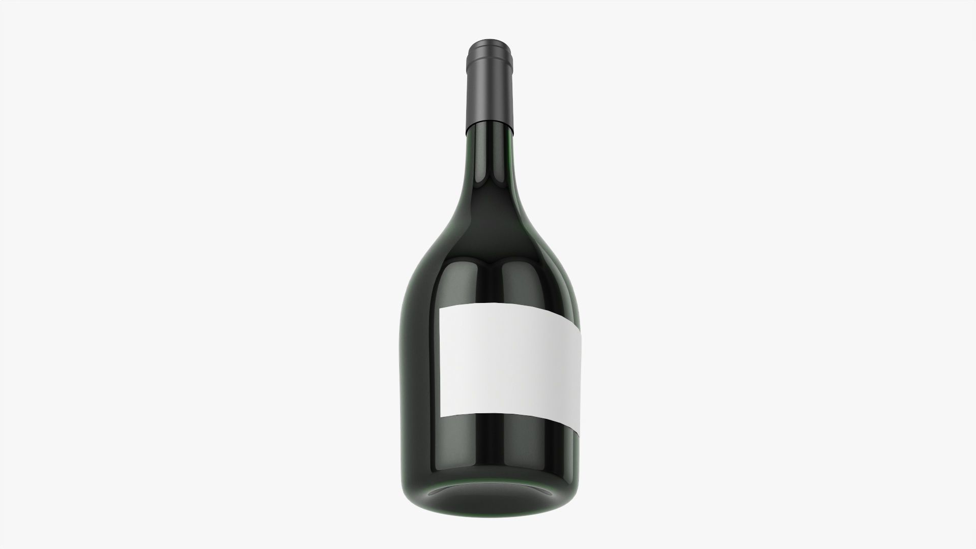 Wine bottle mockup 12 3D model_2
