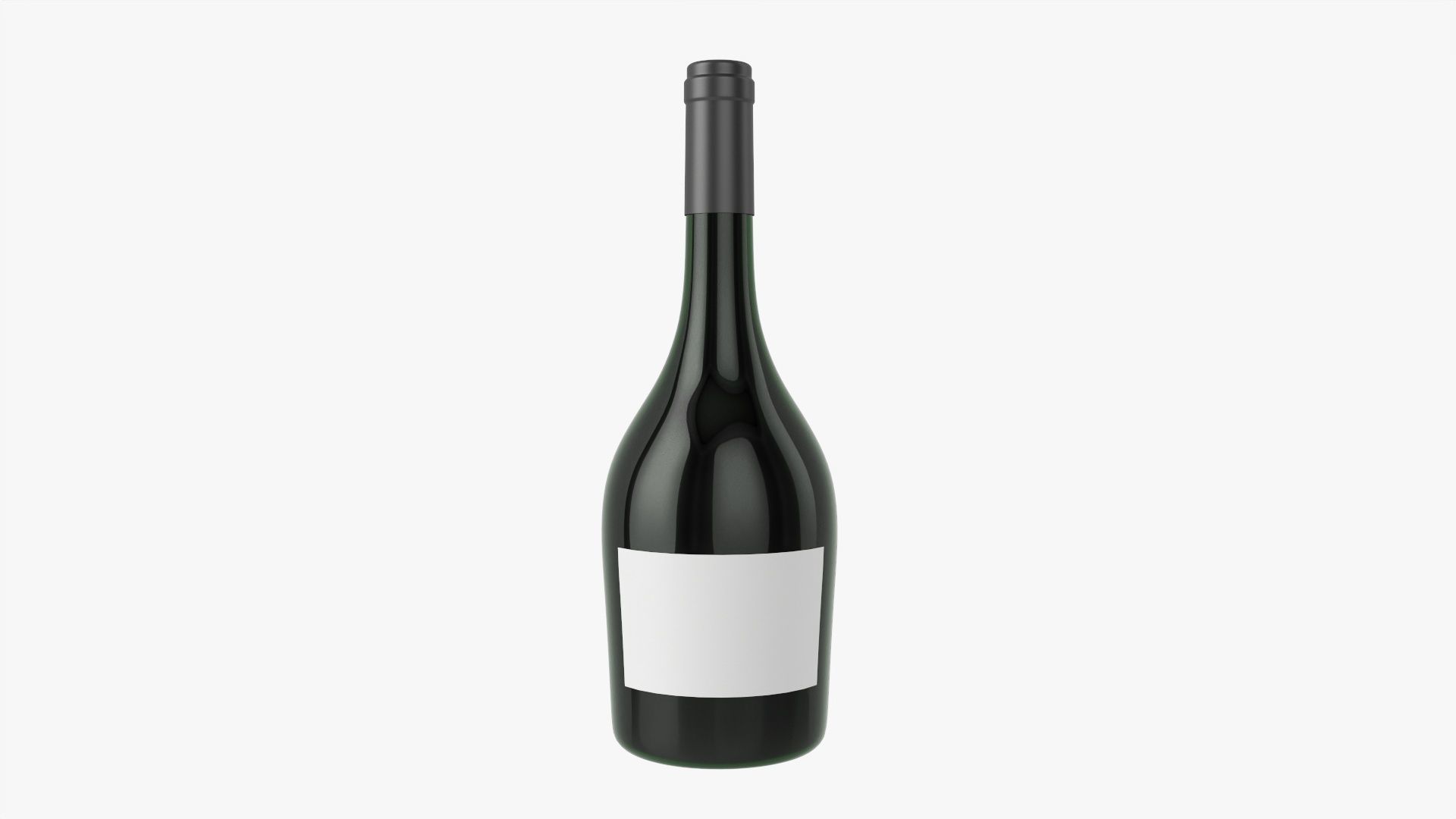 Wine bottle mockup 12 3D model_1
