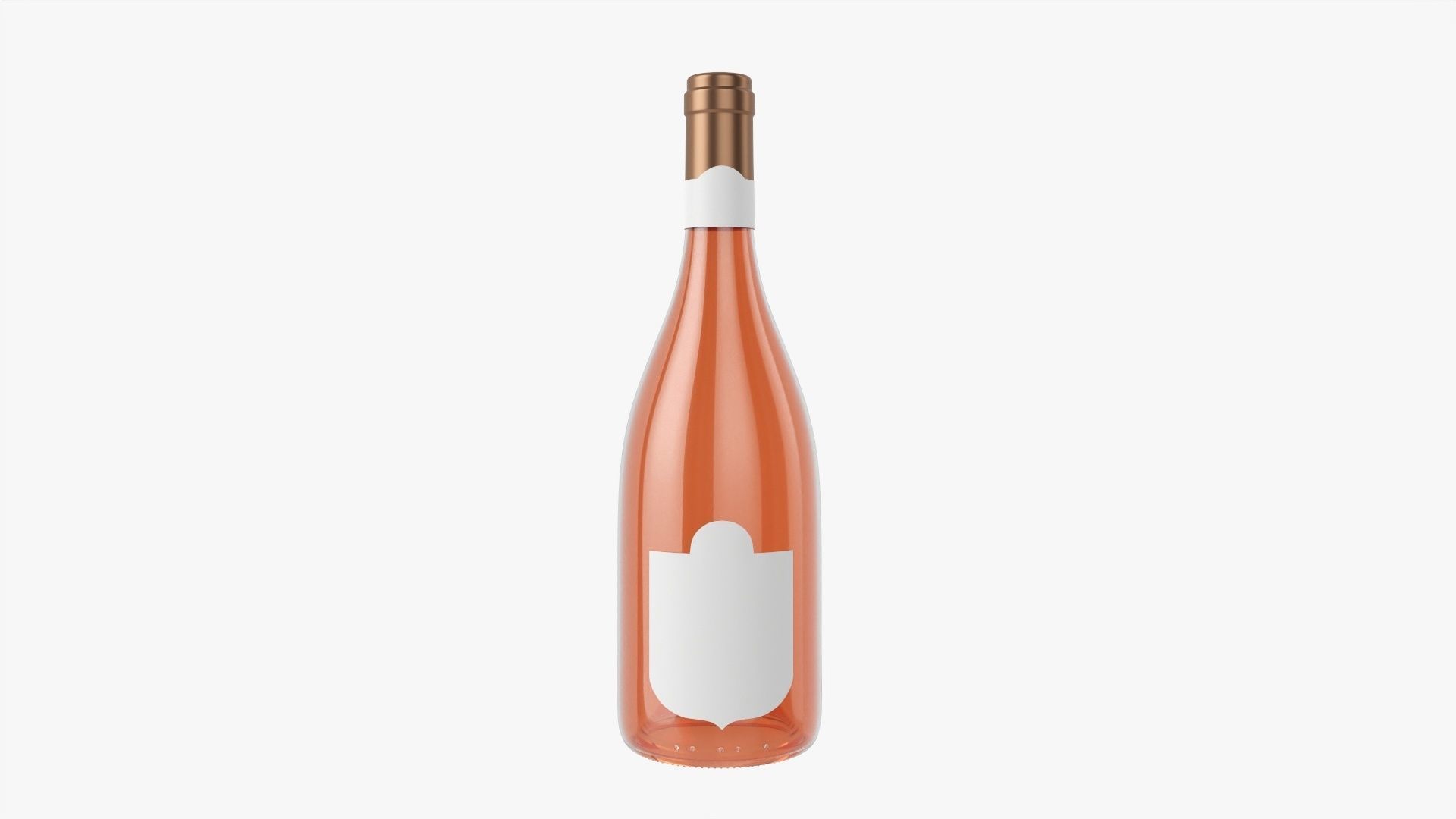 Wine bottle mockup 13 3D model_1