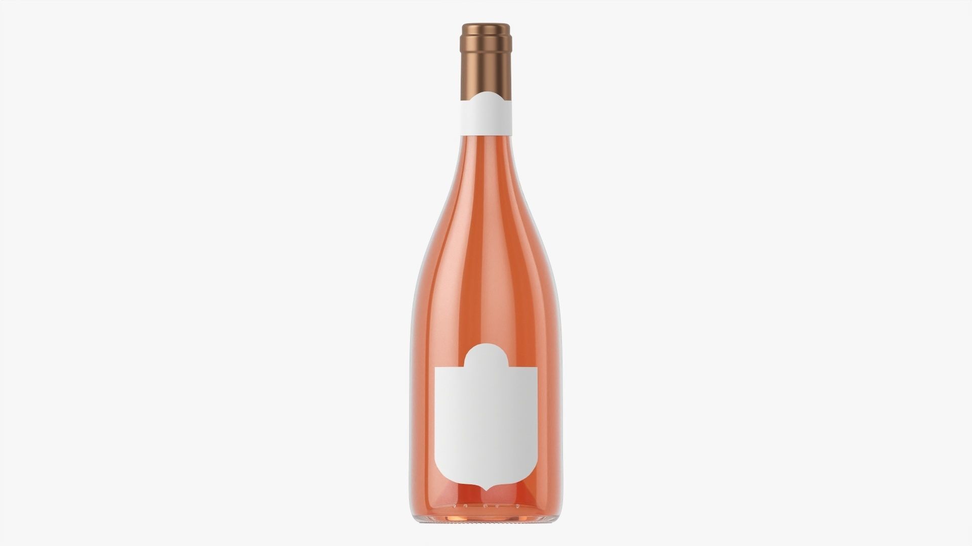 Wine bottle mockup 13 3D model_3
