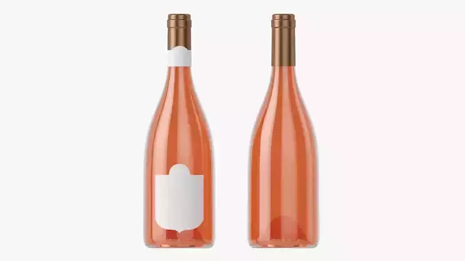 Wine bottle mockup 13 3D model