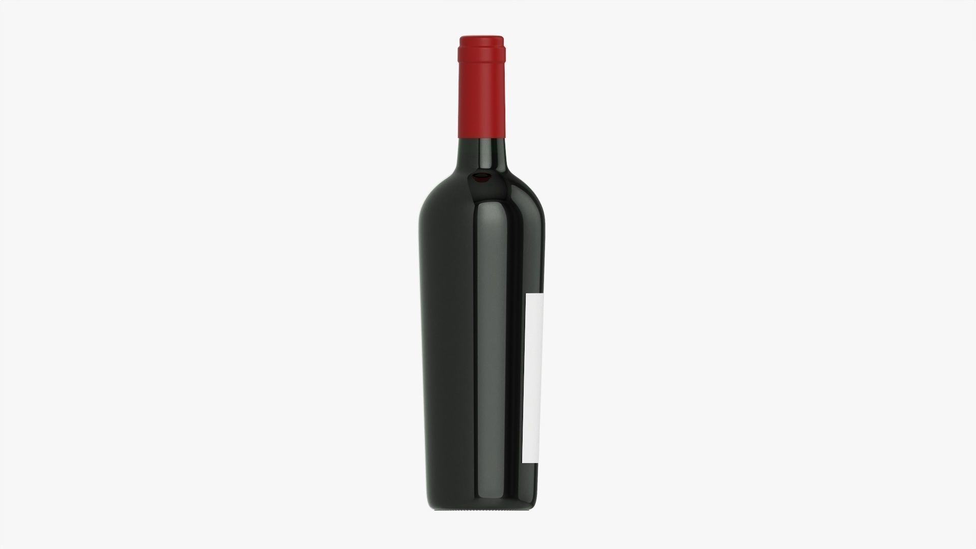 Wine bottle mockup 15 3D model_4