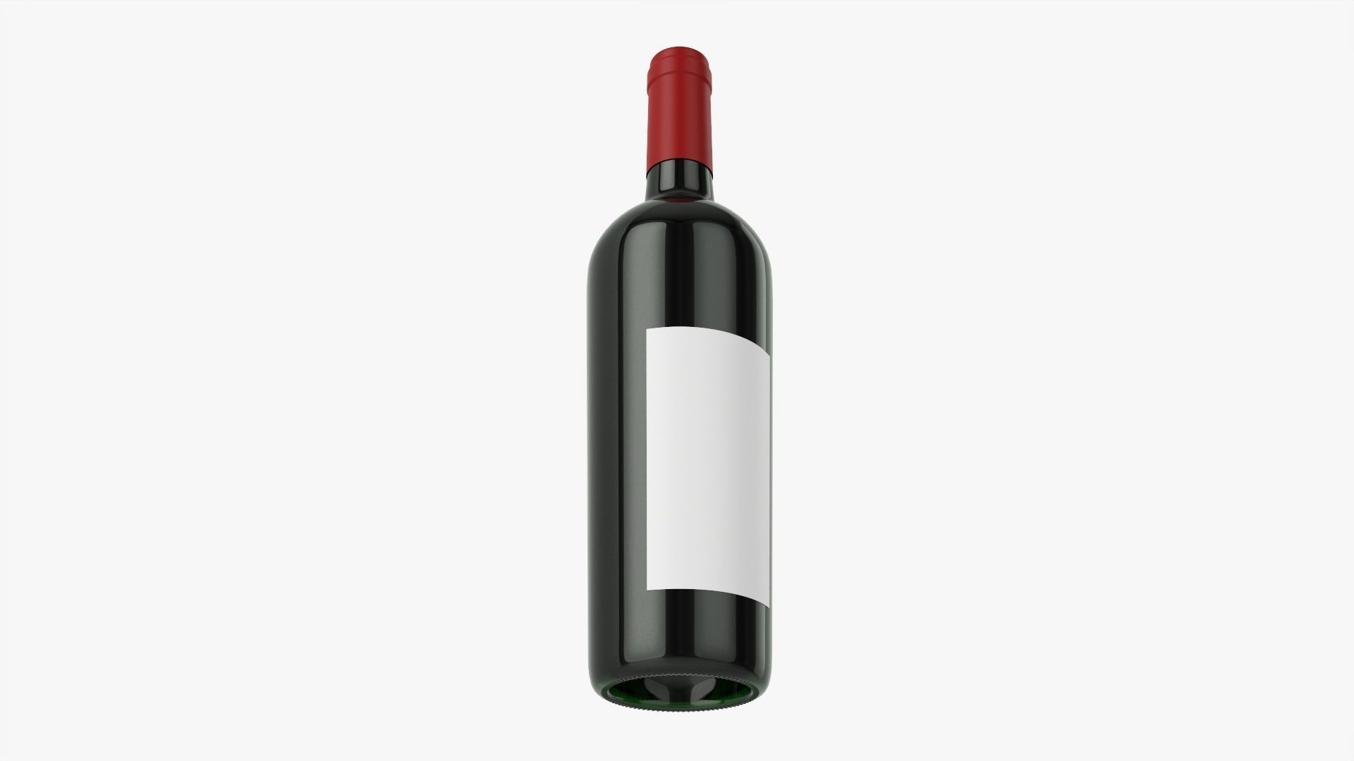 Wine bottle mockup 15 3D model_2