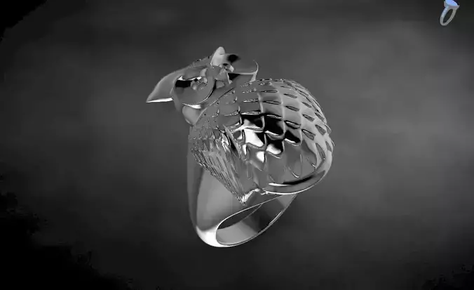 Owl ring sizes 3D print model