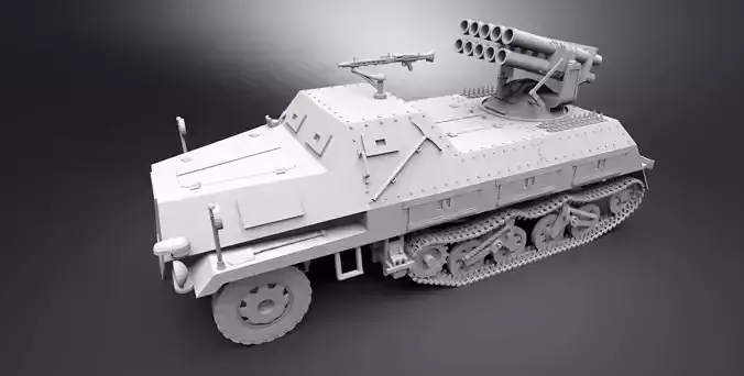 Panzerwerfer42 Scale model 3D print model