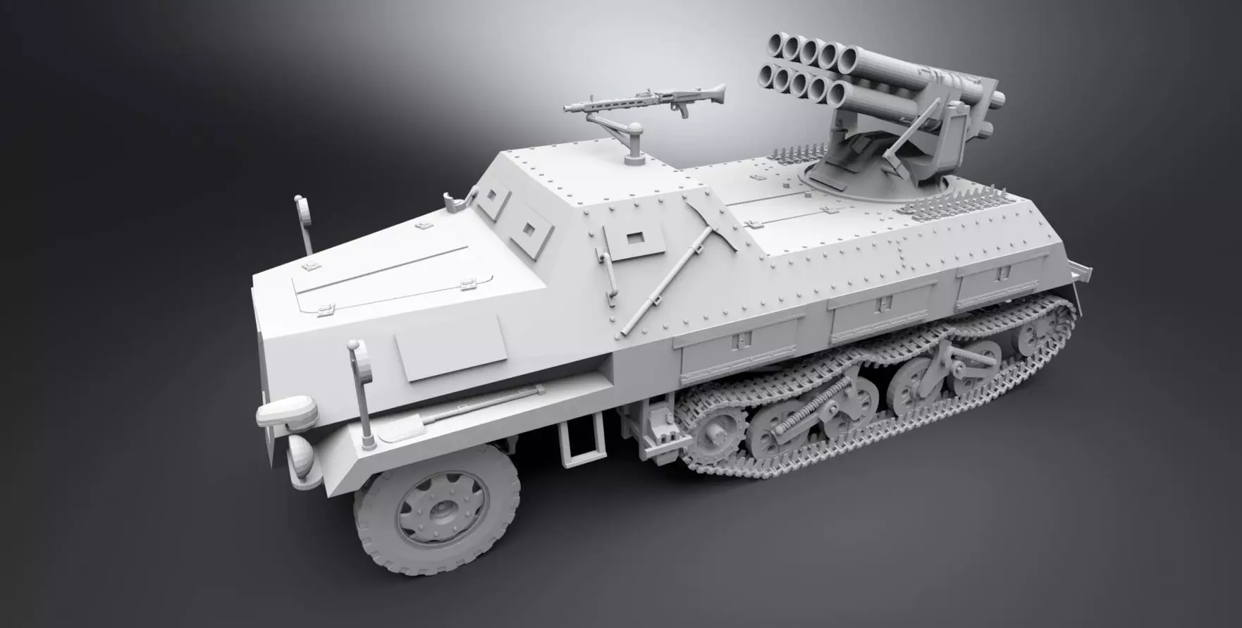 Panzerwerfer42 Scale model 3D print model_0