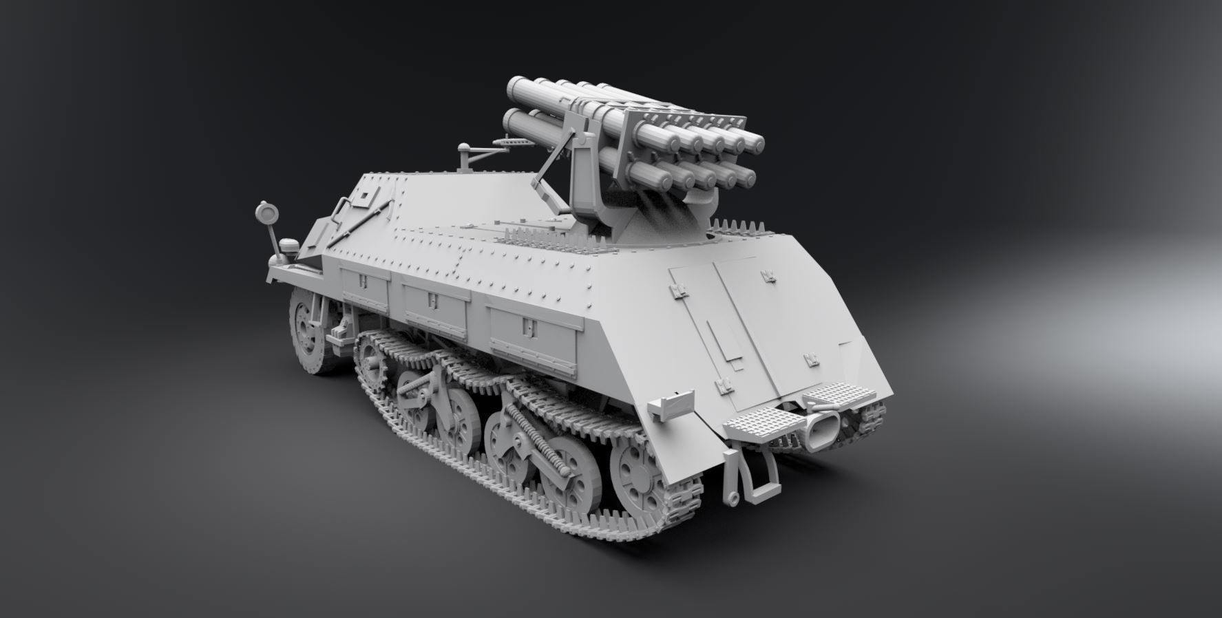 Panzerwerfer42 Scale model 3D print model_2