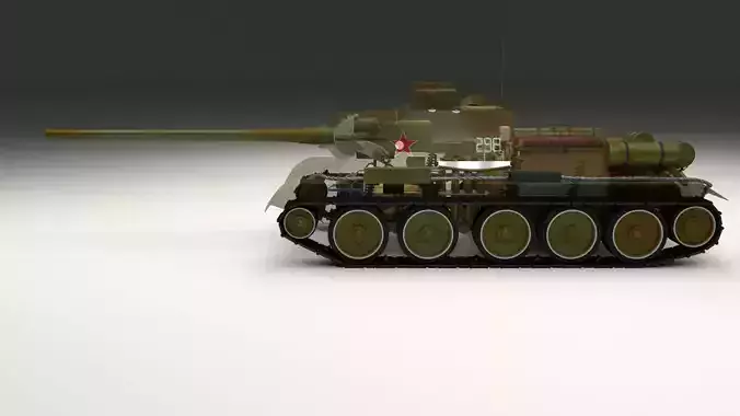 SU 100 Interior-Engine Bay Full Camo