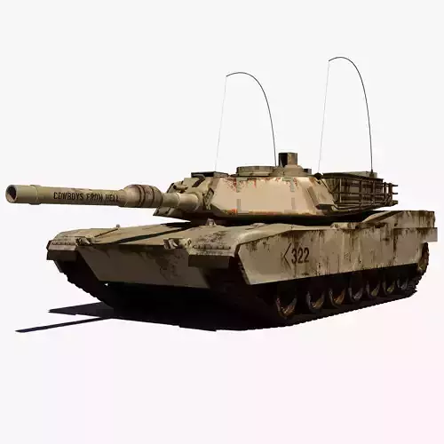 Abrams M1 Tank 3D model Abrams M1 Tank 3D model