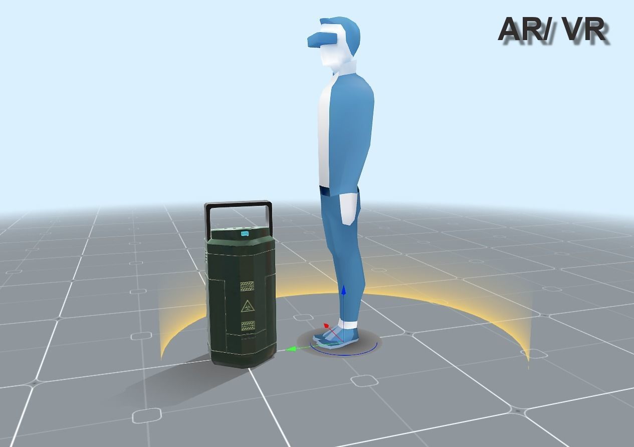 Sci Fi Containment Flask Low-poly 3D model_20