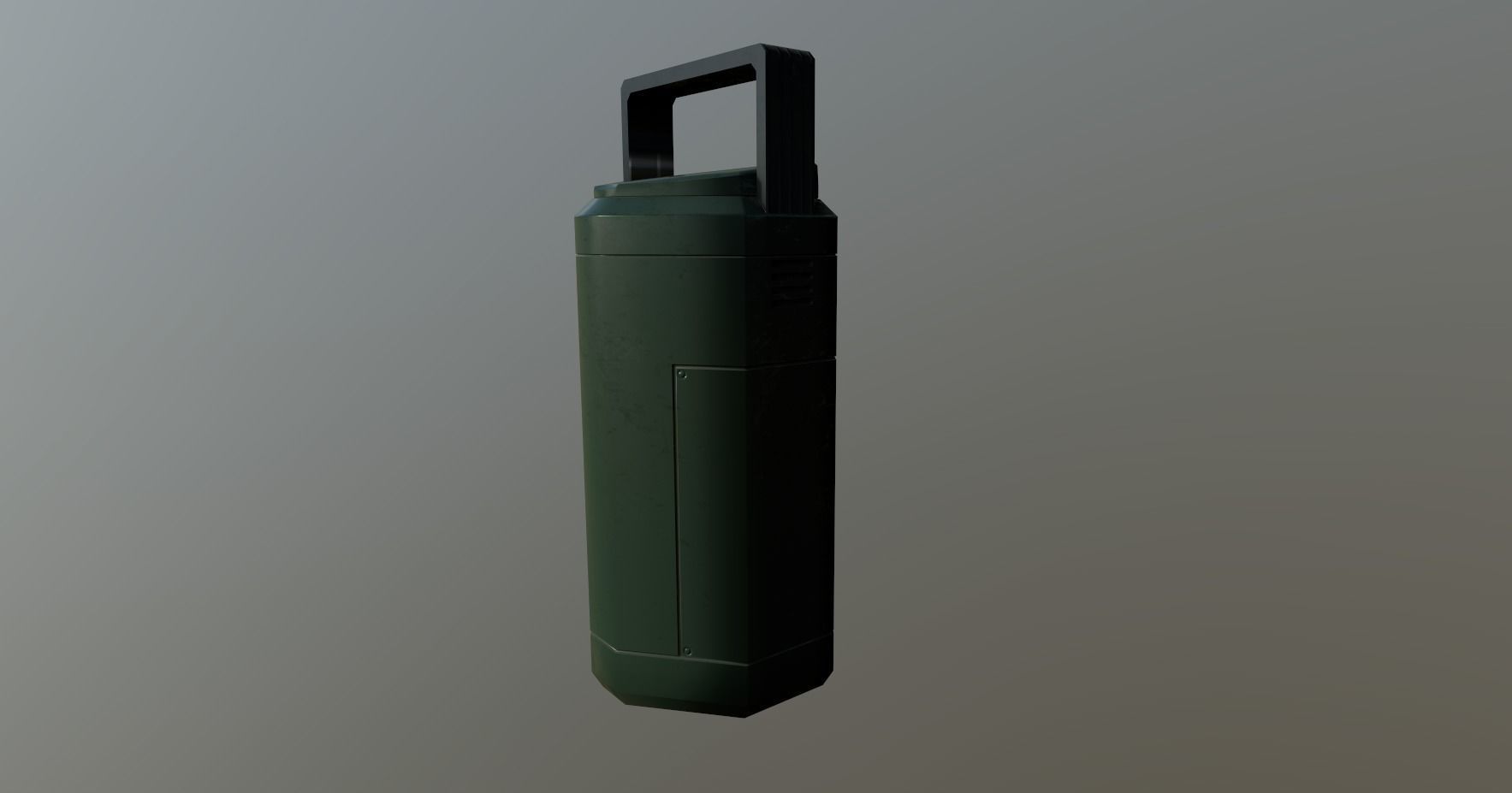 Sci Fi Containment Flask Low-poly 3D model_10