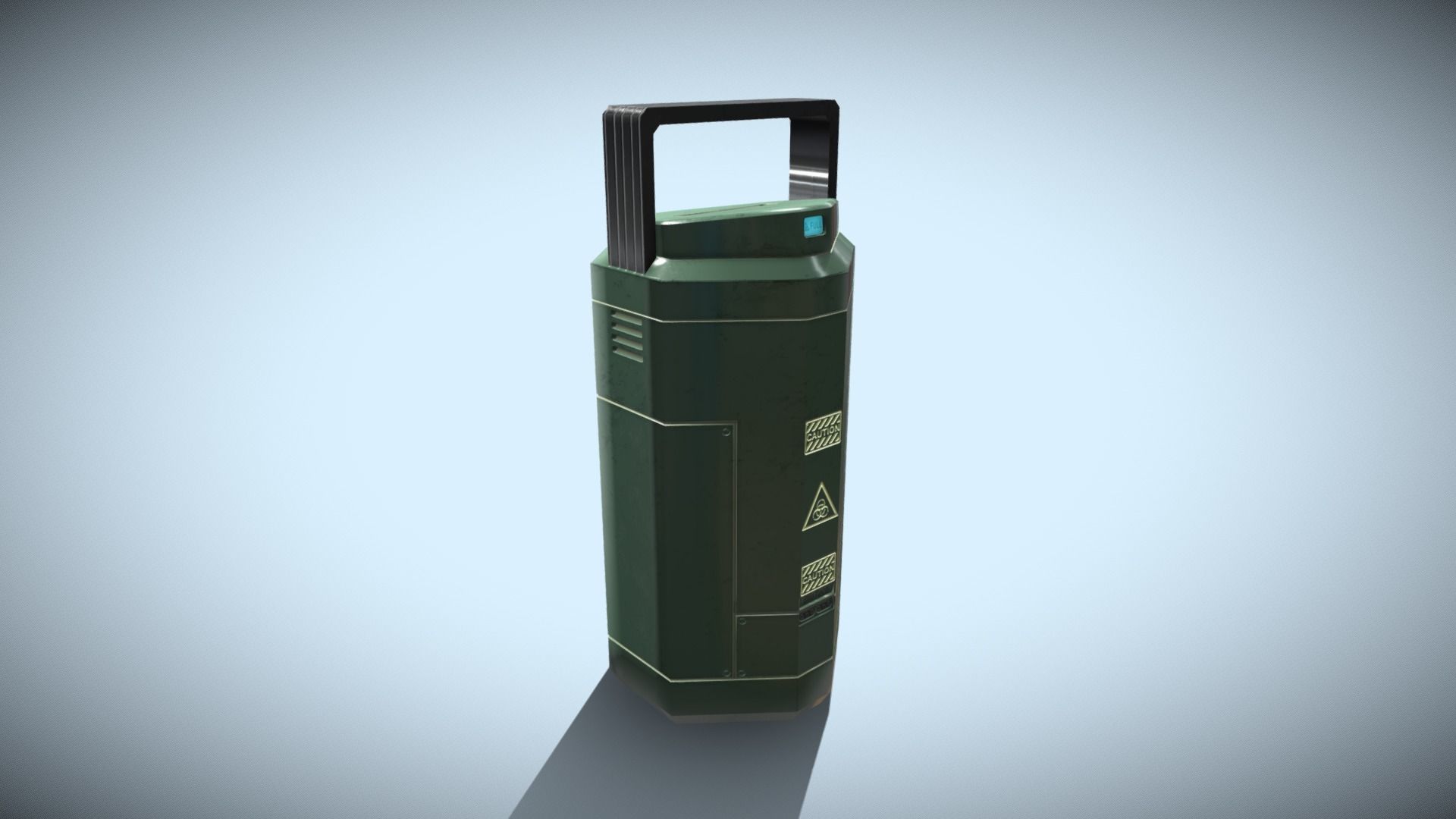 Sci Fi Containment Flask Low-poly 3D model_19