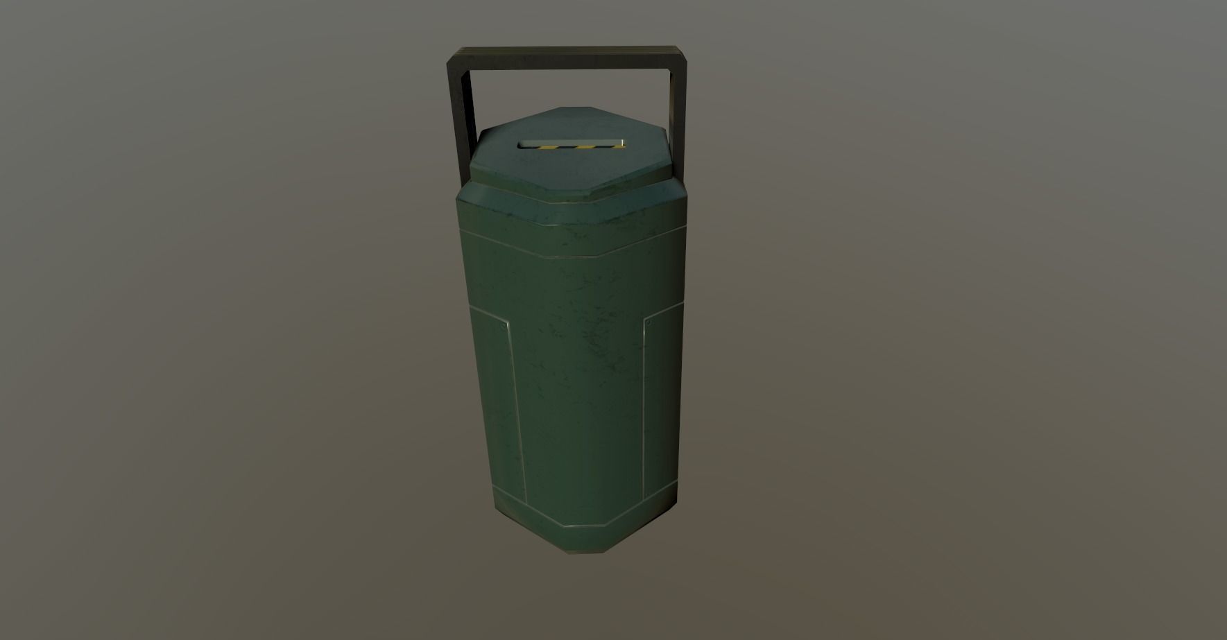 Sci Fi Containment Flask Low-poly 3D model_8