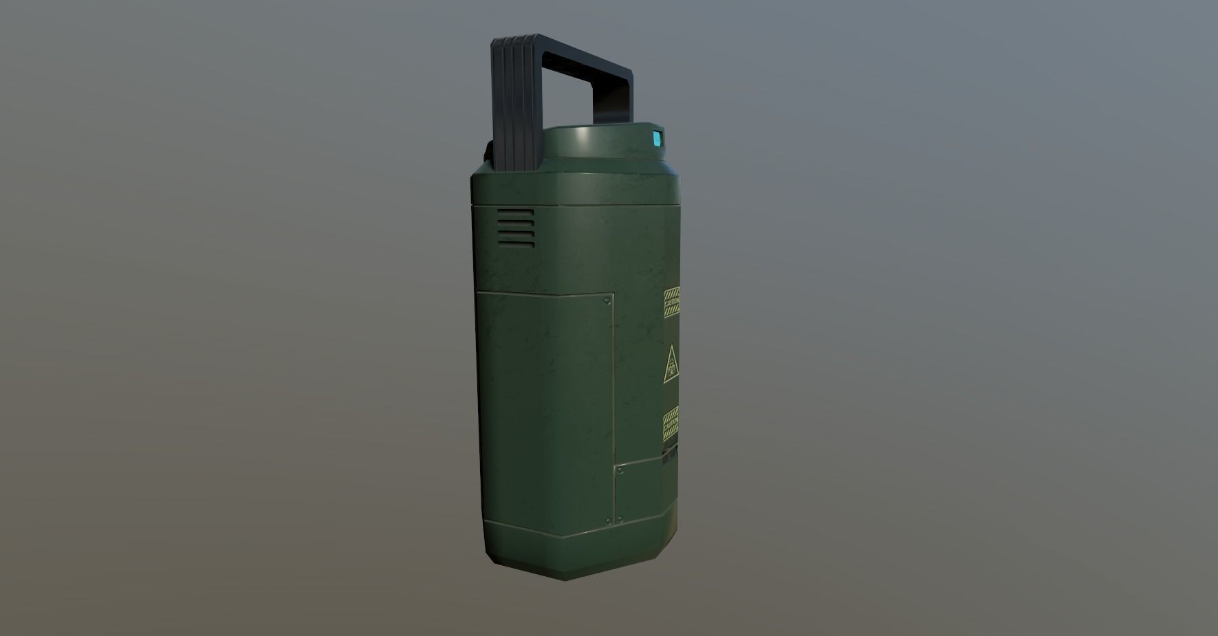 Sci Fi Containment Flask Low-poly 3D model_12